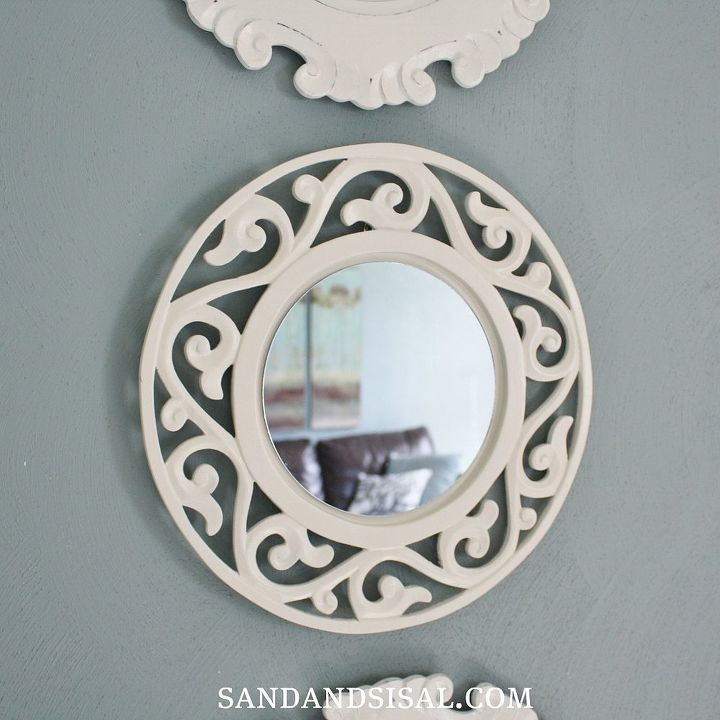 turn a plate charger into a mirror, repurposing upcycling, Turn a plate charger into a mirror So easy