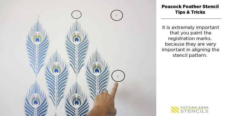 Learn How To Stencil The Pea Feather Pattern Hometalk Learn How To Stencil The Pea Feather Pattern Hometalk