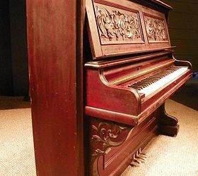 old piano remnants made into an art piece above the bed, repurposing upcycling, shelving ideas, It almost looks like it used to be part of an Old Ivers Pond Mahogany Victorian Upright Piano