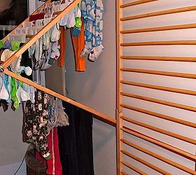 DIY Wall-Mounted Clothes Drying Rack