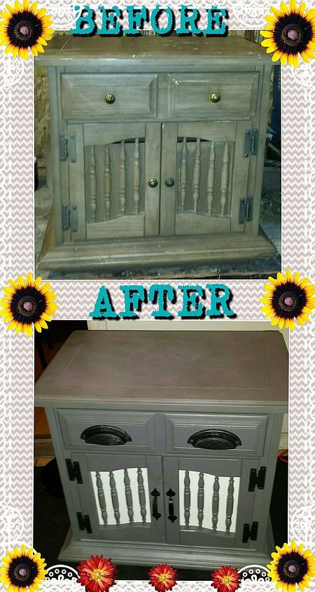 charming night stand before after, painted furniture