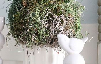 How I Made a Moss Ball With Recycled Bags.