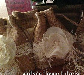 how to make vintage fabric flowers, crafts, repurposing upcycling, An easy way to make vintage flowers