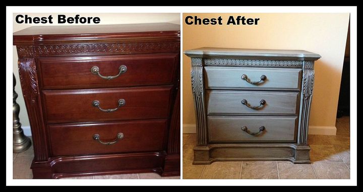 thrift store furniture makeover, painted furniture, Thrift Store chest