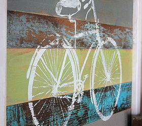 reclaimed wood bike art, crafts, home decor, woodworking projects