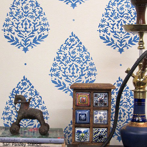 home decor trend stencil the glamour of india, home decor, painting