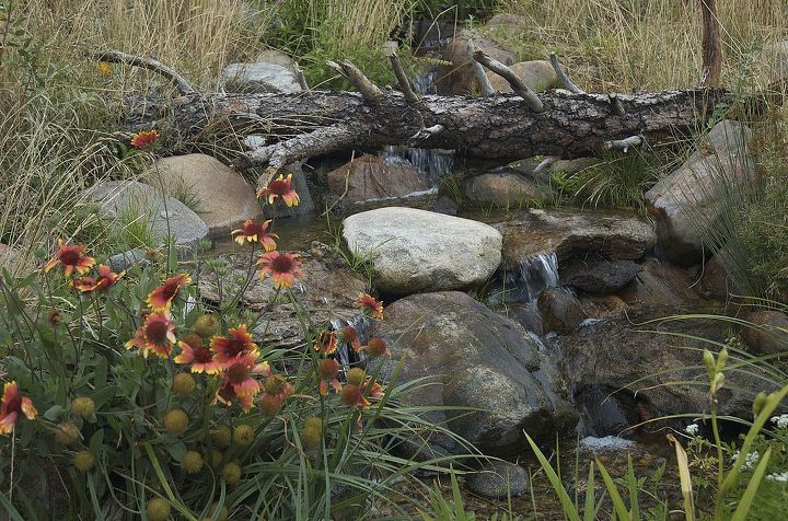 pondless waterfalls to ponder, outdoor living, ponds water features, A Littleton Colorado pondless waterfall gives the impression of being in the mountains