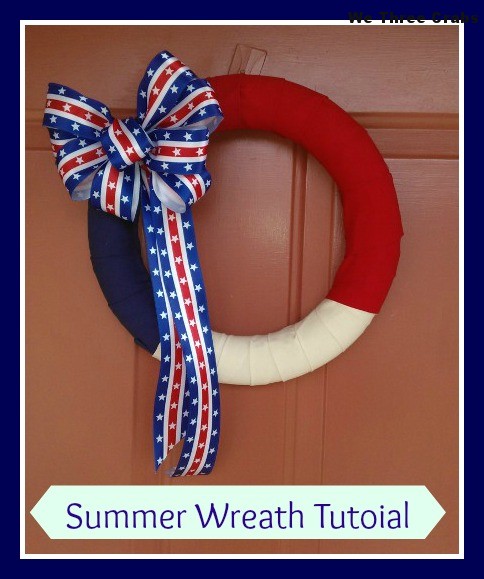 summer wreath tutorial, crafts, patriotic decor ideas, seasonal holiday decor, wreaths