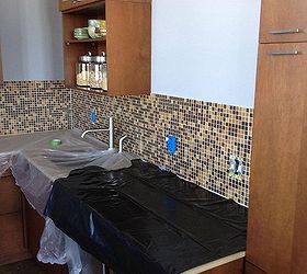 kitchen backsplash upgrade, home decor, kitchen backsplash, kitchen design, tiling, wall decor, Before