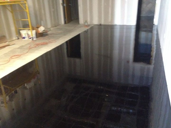 featured photos, Once dried we installed an Elite Crete black epoxy base color