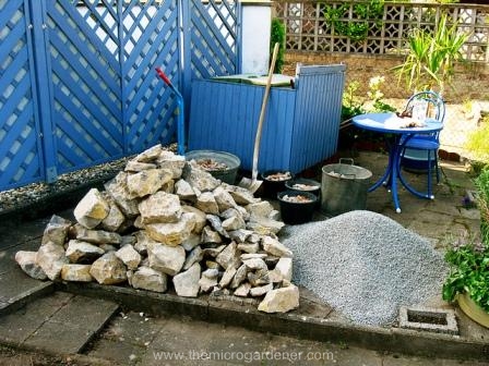 how to build a herb spiral garden, diy, flowers, gardening, homesteading, how to, perennial, Gather materials have ready to build your spiral Choose long lasting edges such as rocks bricks or pavers for a permanent structure
