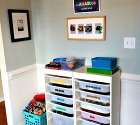 playroom progress, entertainment rec rooms, home decor, Lego Storage