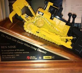 This is a Dozer Trophy That I Made for One of My Dear Friends,