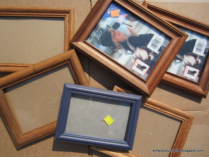 turn thrift store frames and burlap into collage wall art, crafts, home decor, repurposing upcycling, Goodwill frames