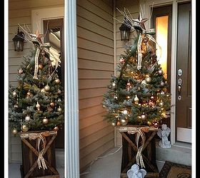 Rustic Christmas Tree Display
