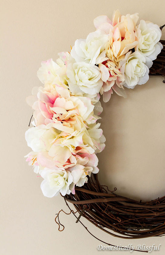 spring flower wreath, crafts, seasonal holiday decor, wreaths