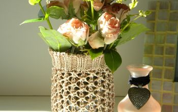 Recycled Sweater Vase