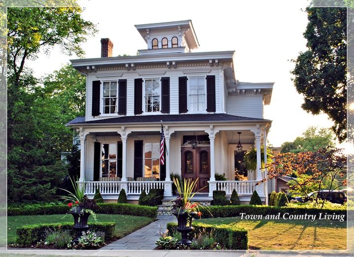 the appeal of a classic white house, architecture, curb appeal, This gorgeous Italianate style Victorian wears white proudly with a wooden double front door and oversized windows