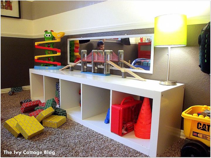 vroom vroom toddler room, bedroom ideas, home decor, Toy storage