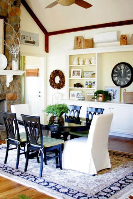 summer home tour at top this top that, home decor, Breakfast area