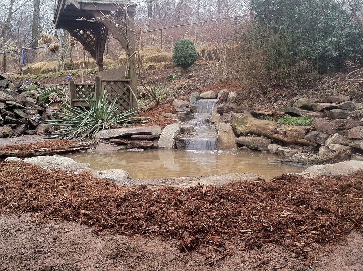ecosystem fish pond renovation, outdoor living, pets animals, ponds water features, After Ecosystem Fish Pond Pittstown NJ