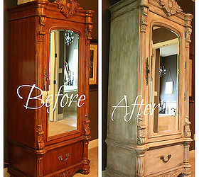 Transforming a wood armoire into a painted treasure!