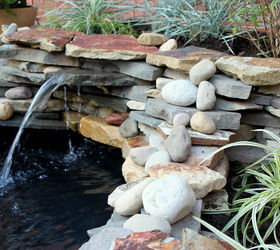 diy backyard pond amp landscape water feature, landscape, outdoor living, patio, ponds water features