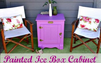 Giving an Icebox a New Color Makeover for Our Summer Porch