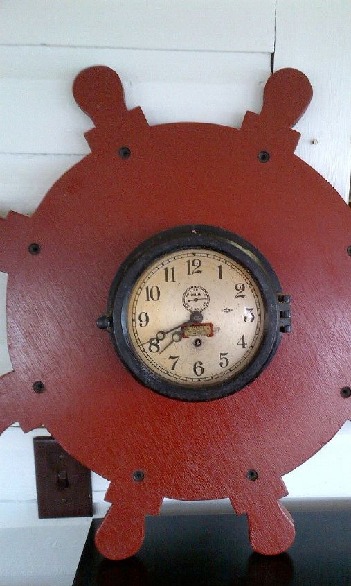 chelsea ship s clock, home decor, repurposing upcycling, Chelsea Ship s Clock