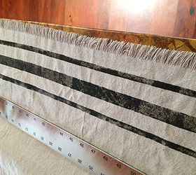 grain sack inspired curtains from drop cloths best no sew, crafts, home decor, reupholster, window treatments, I cut away the sewn edges and frayed all four sides