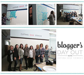a chance to win a free charlotte stencil and the inside scoop on blogger s day out, wall decor, Blogger s Day Out with bloggers Laura of Pet Scribbles Evey of Sweet Song Bird Kelly of Eclectically Vintage Miriam of Hometalk Jennifer of Days of Chalk and Chocolate Jen of City Farmhouse and