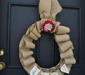 easy diy burlap wreath, crafts, wreaths