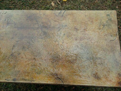 cedar log table, painted furniture