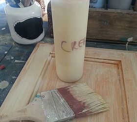 paint layering dry brushing with chalk paintby annie sloan, step one paint randomly cream with large flat brush