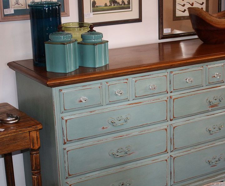six drawer buffet, painted furniture, I love the color on this piece I can t remember what it is was it is now enjoying a new home