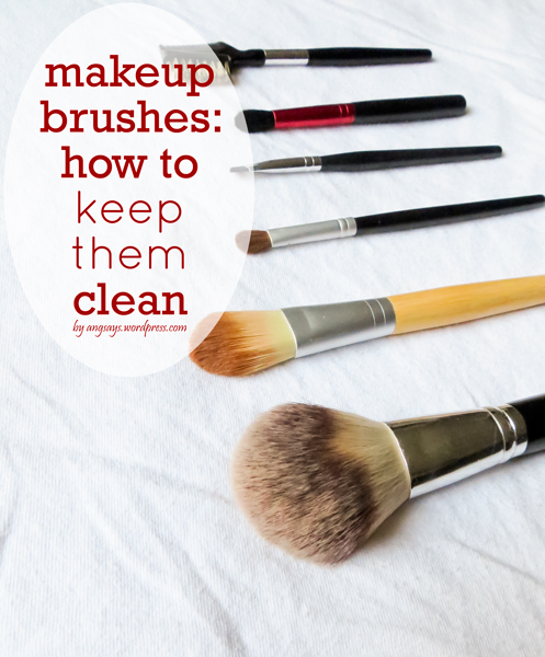 how to clean makeup brushes, cleaning tips