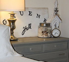 chalk painted bedroom furniture, bedroom ideas, chalk paint, home decor, painted furniture, Two coats of French Linen and clear wax