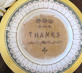 fall in love with burlap thanksgiving plate banner and journal, seasonal holiday d cor, thanksgiving decorations, display alone or stack on dinnerware