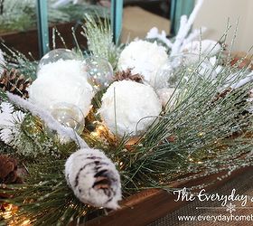 four easy diy winter projects, chalkboard paint, crafts, seasonal holiday decor, I show you step by step how to create this icy looking dough bowl
