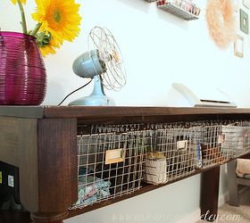 craft room makeover, craft rooms, home decor, home office, storage ideas, The custom desk my husband made me