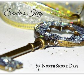 santa s key, christmas decorations, crafts, seasonal holiday decor, A magical key
