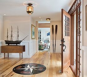decorating with wooden oars, home decor