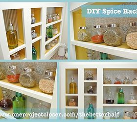 diy spice rack, cleaning tips, crafts, kitchen design, shelving ideas, woodworking projects, Custom Spice Roack