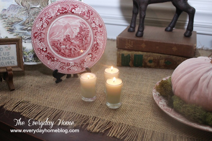 how to step by step create a vignette, home decor, Small candles add a touch of warmth by bringing in light