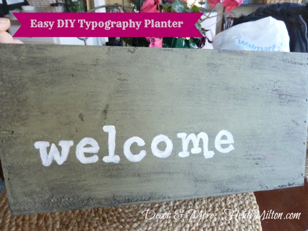 easy diy typography planter howdy, gardening