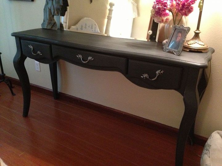 painted entry or sofa table, chalk paint, painted furniture