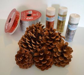 simple scented dazzling pine cone garland, crafts, seasonal holiday decor, Using a few simple supplies from Amazon or the local craft store you can create an amazing fun and unique holiday garland The project was simple and the cost was minimal