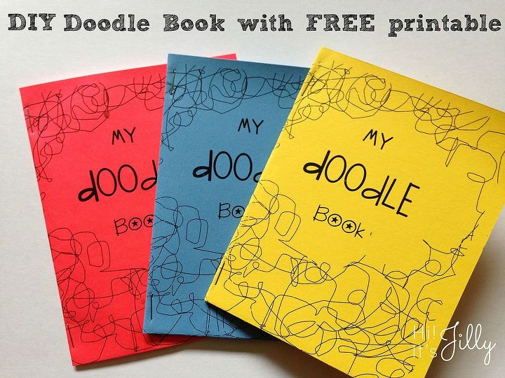 diy printable doodle book, crafts