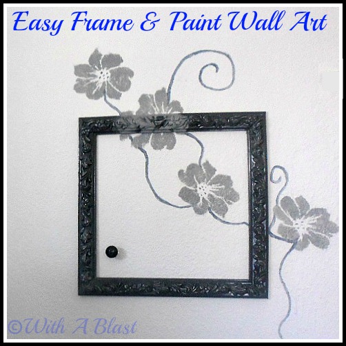 a diy frame amp paint wall art, crafts, A Frame some painting and a doorknob