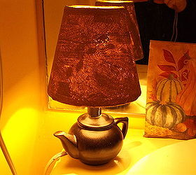 paper bag lamp shade, lighting